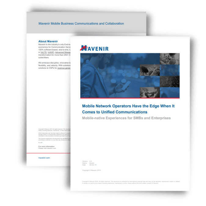 Mobile Network Operators Have the Edge When It Comes to Unified Communications