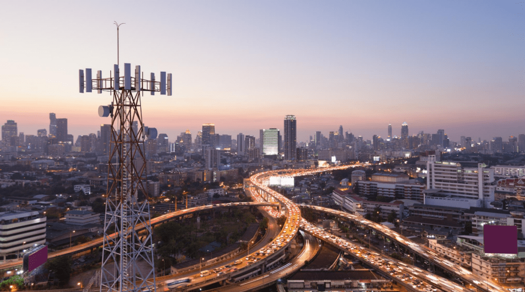 Tower with Radio and Highway