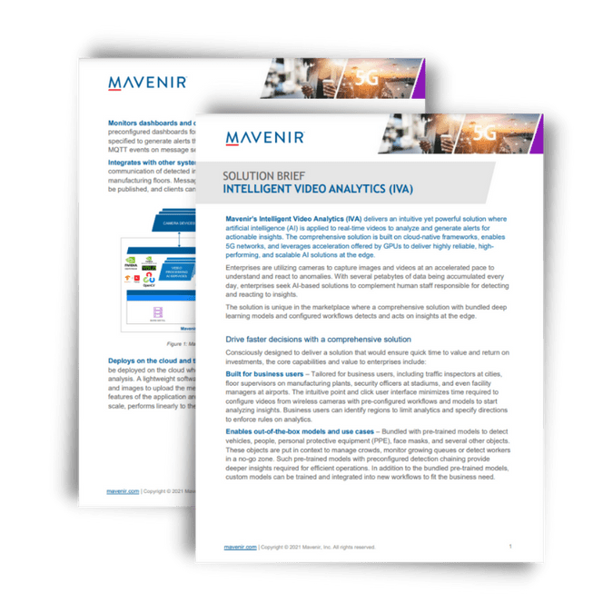 Mavenir’s Intelligent Video Analytics (IVA) Solution