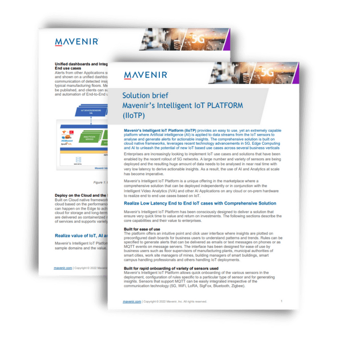 Mavenir’s Intelligent IoT Platform (IIoTP) Solution
