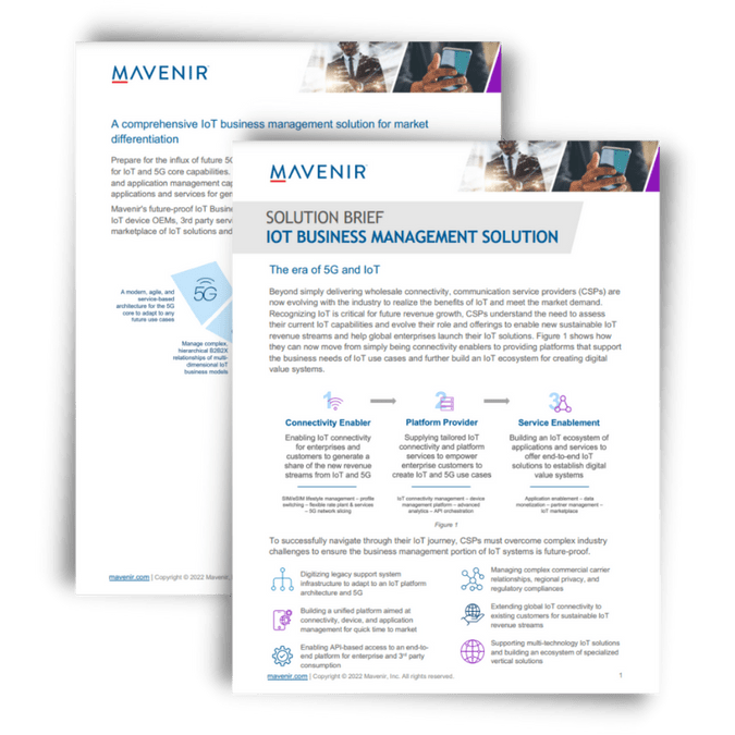 Mavenir’s IoT Business Management Solution