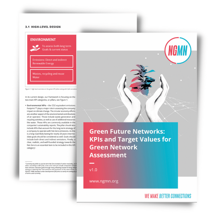 Green Future Networks: KPIs and Target Values for Green Network Assessment