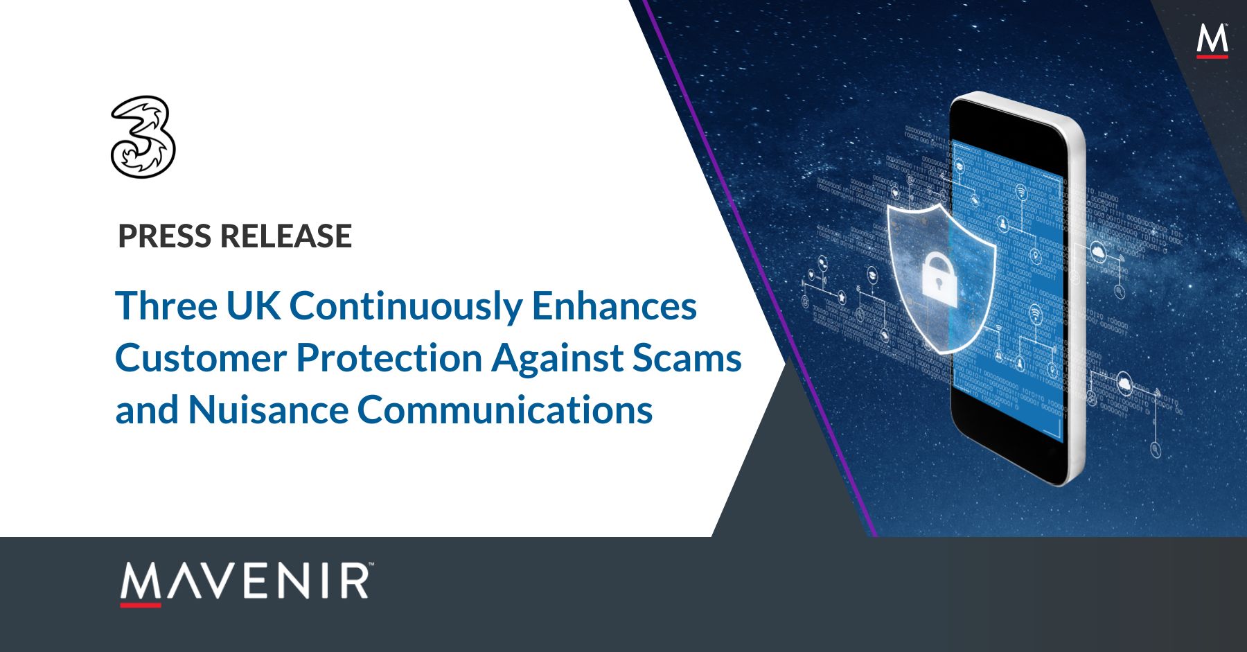 Three UK Continuously Enhances Customer Protection Against Scams and Nuisance Communications