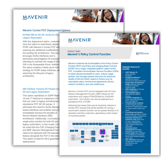 Mavenir’s Policy Control Function