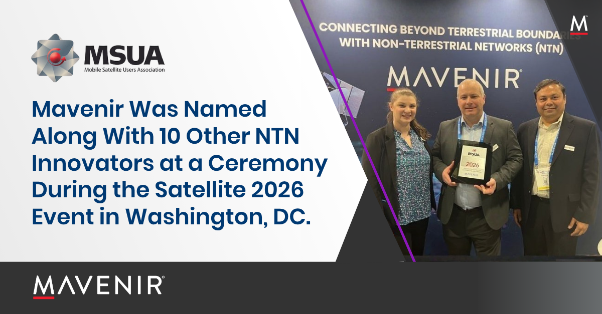 Mavenir Was Named Along With 10 Other NTN Innovators at a Ceremony During the Satellite 2026 Event in Washington, DC.