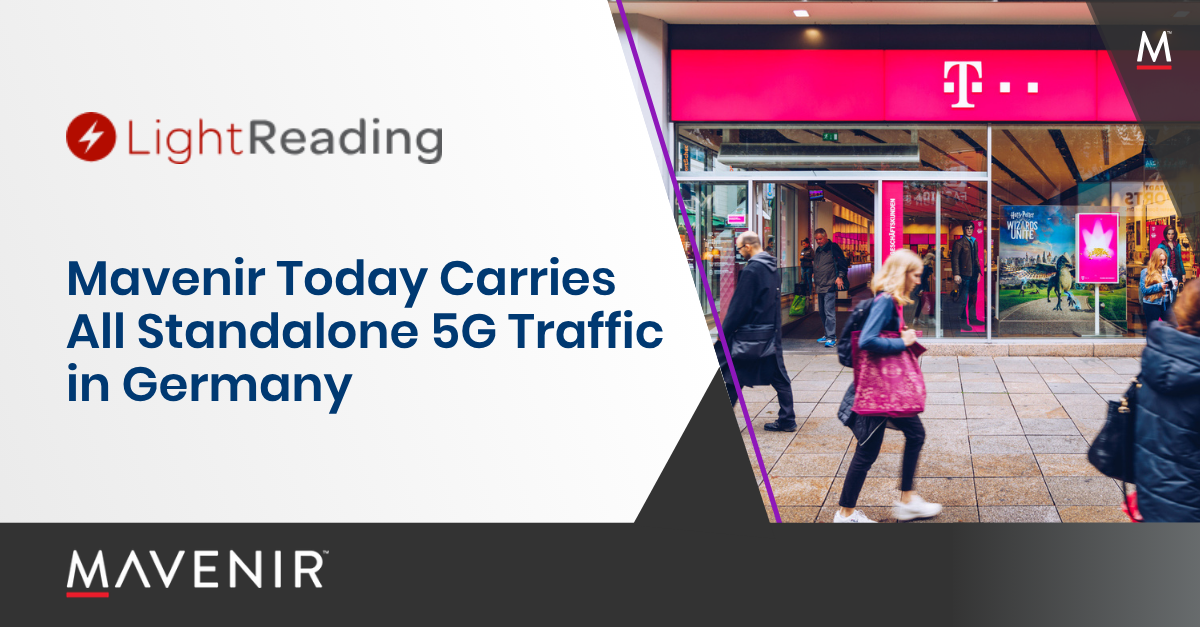 Mavenir Today Carries All Standalone 5G Traffic in Germany - Featured Image